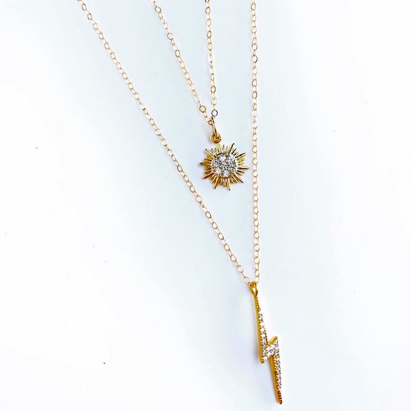 Dainty Sunburst + Lightening Neck Candy☀️⚡️ - Picture 2 of 2
